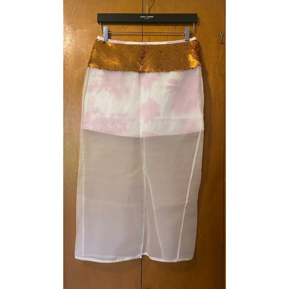 NWT ZARA SEQUIN ORGANZA SKIRT LIMITED EDITION, SIZE:XS - Picture 6 of 8